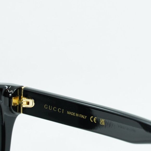 💯 NEW GUCCI GG1135S 002 BLACK GREY SUNGLASSES - Picture 5 of 11